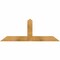 Ekena Millwork Portland Rough Sawn Timber Gable Bracket, Western Red Cedar, 48"W x 18"H x 4"D x 4"F, 9/12 Pitch GBW048X18X0404POR00RWR - alternate 1